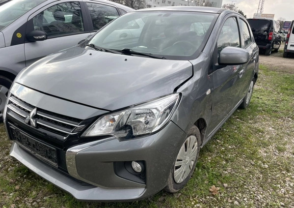 Mitsubishi Space Star cena 33333 przebieg: 56000, rok produkcji 2021 z Biskupiec małe 46